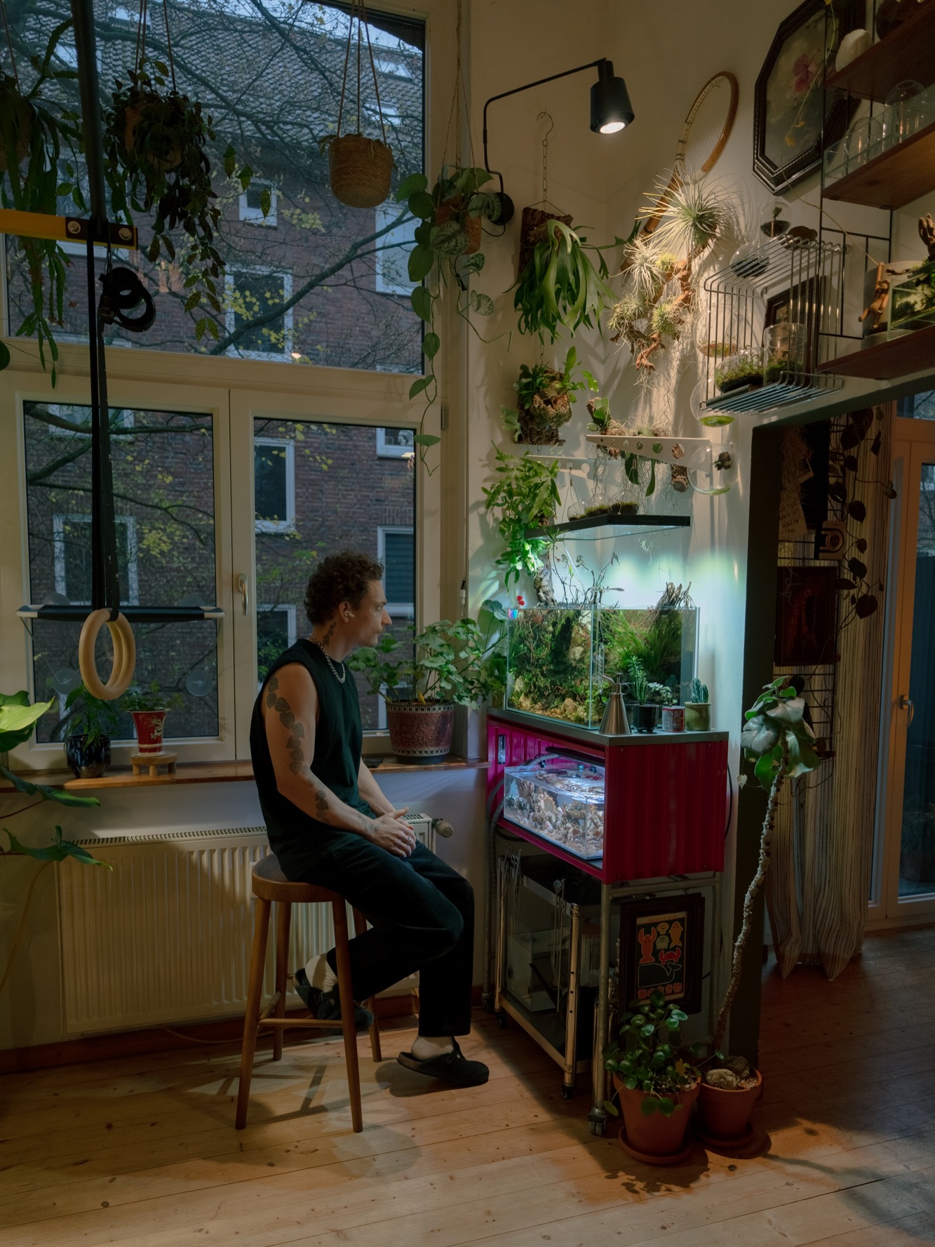 plant filled apartment