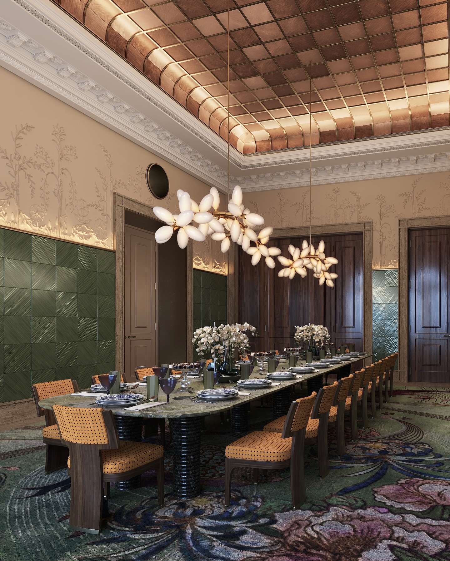 low ceiling dining room ideas