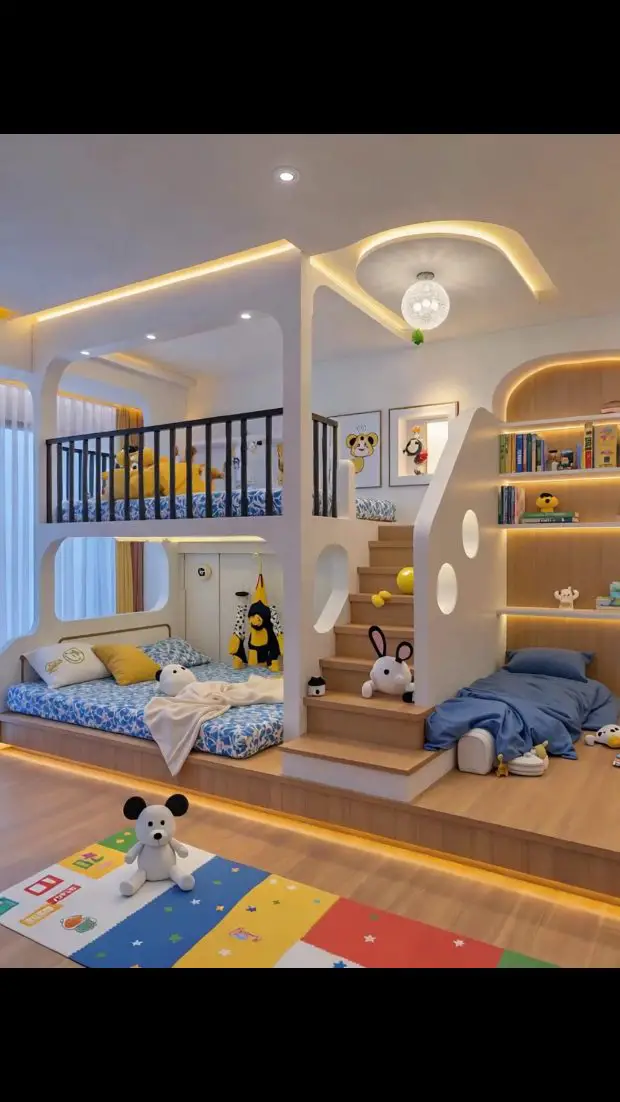 bunk bed kids room