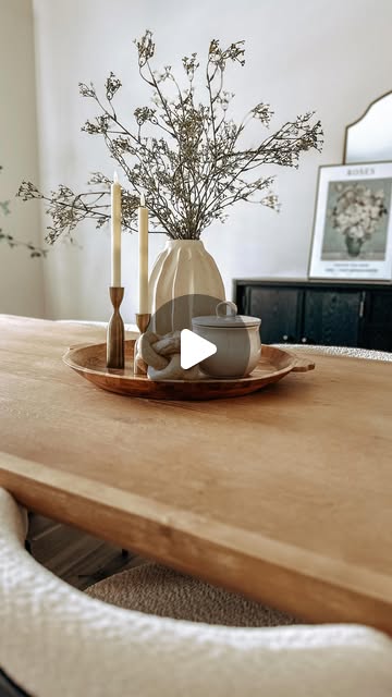 rectangular dining table decor