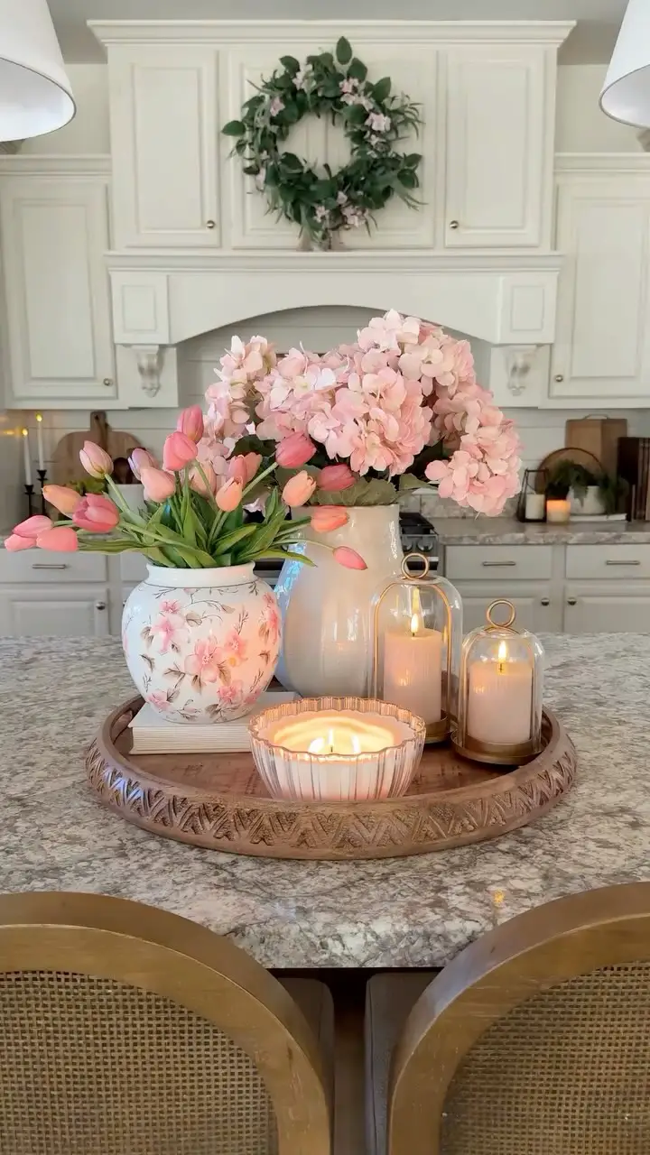 spring dining room decor