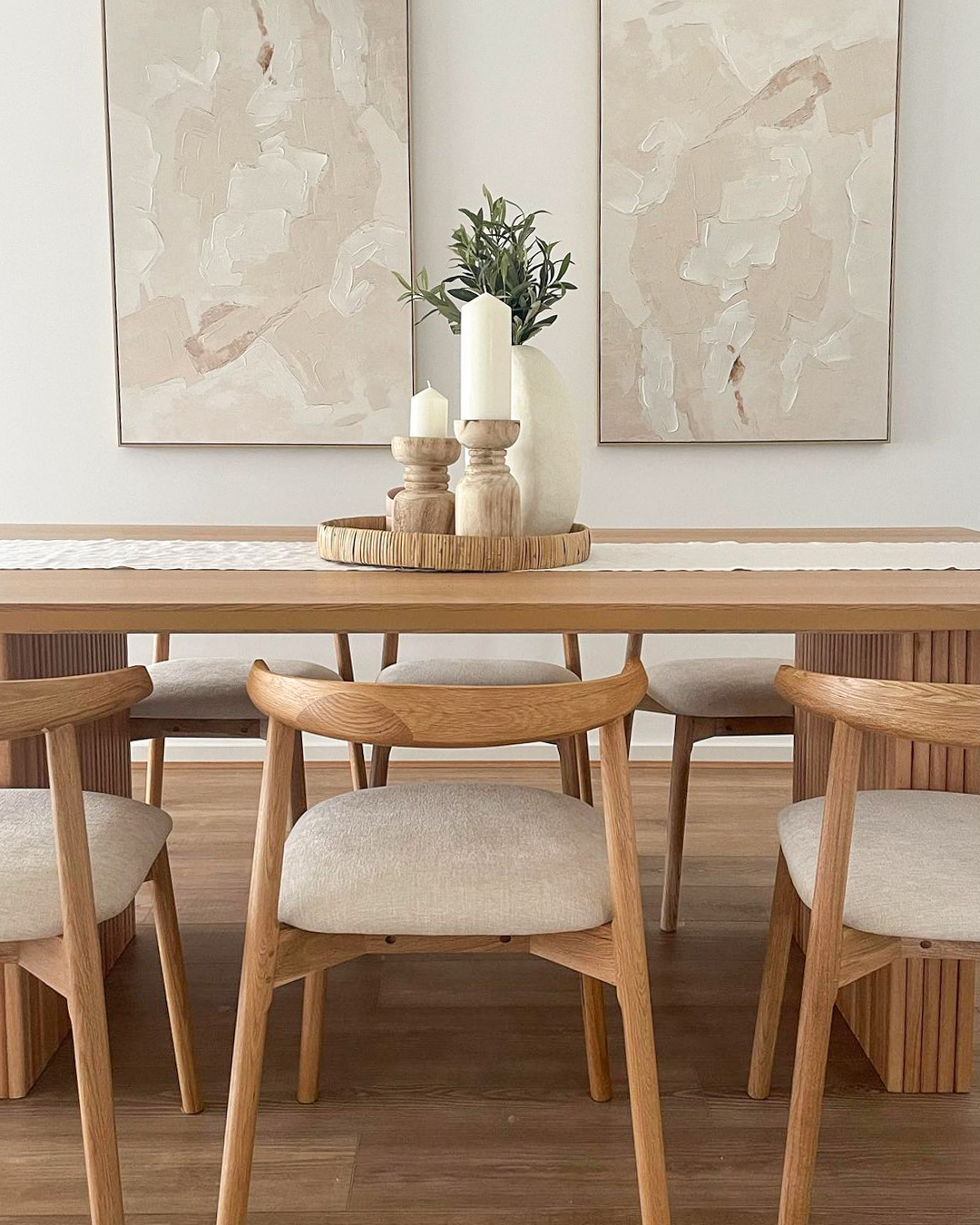 wood dining room decor