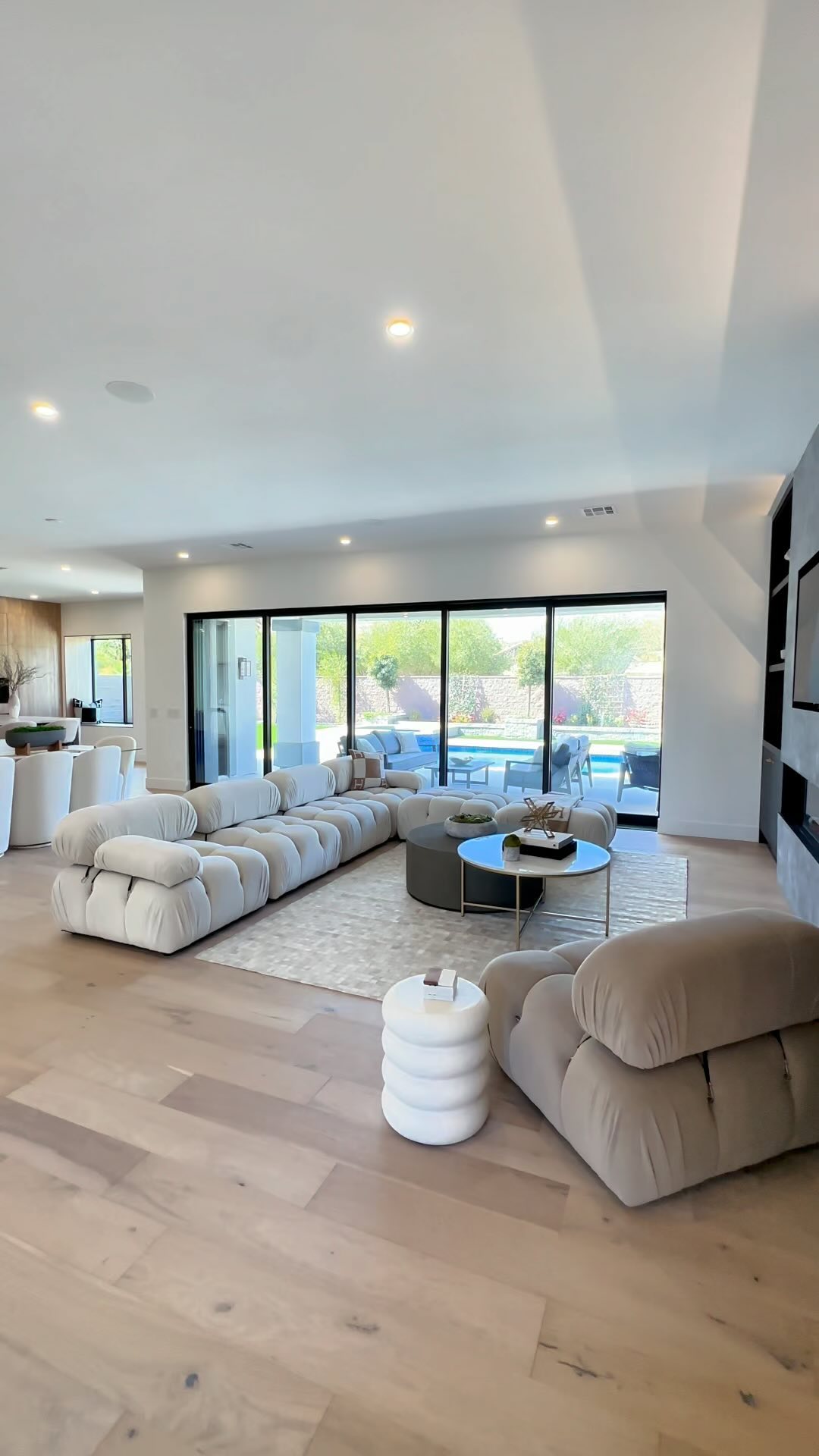 open plan apartment decor