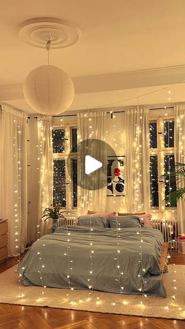 bedroom fairy lights