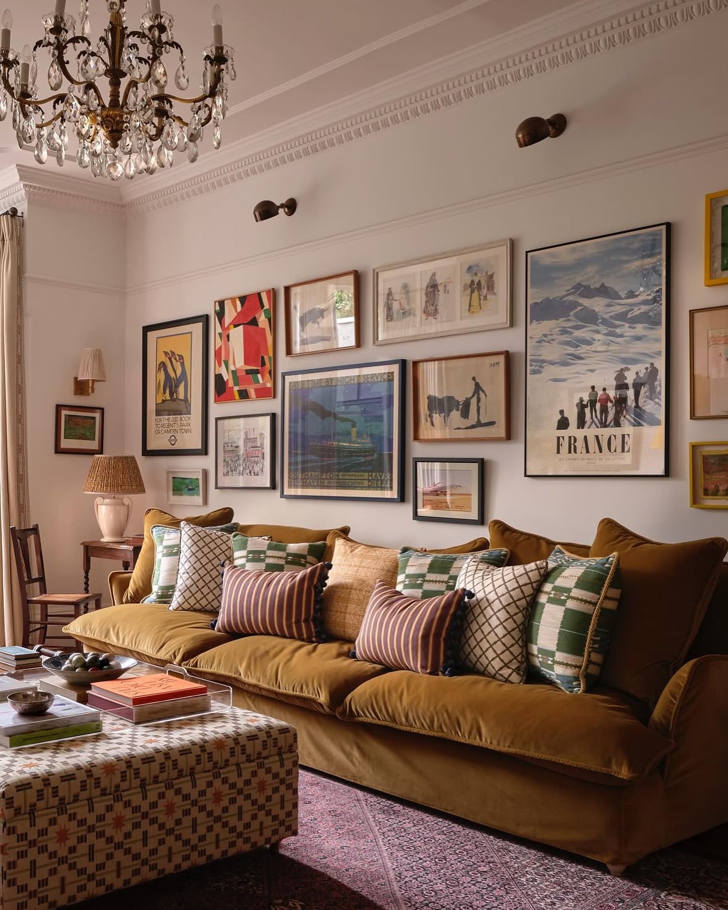 bedroom gallery wall