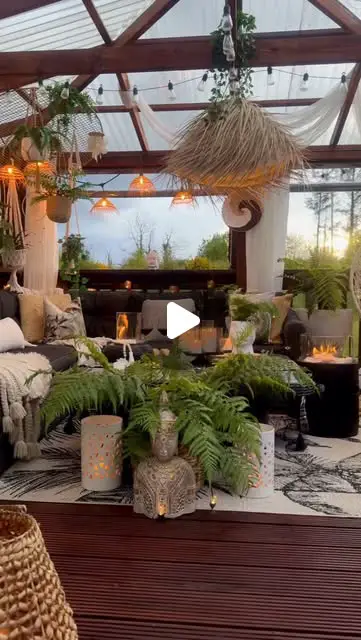 boho garden decor