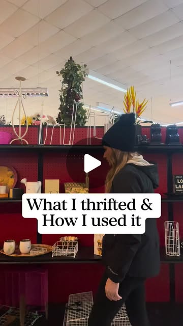 thrifted bathroom decor