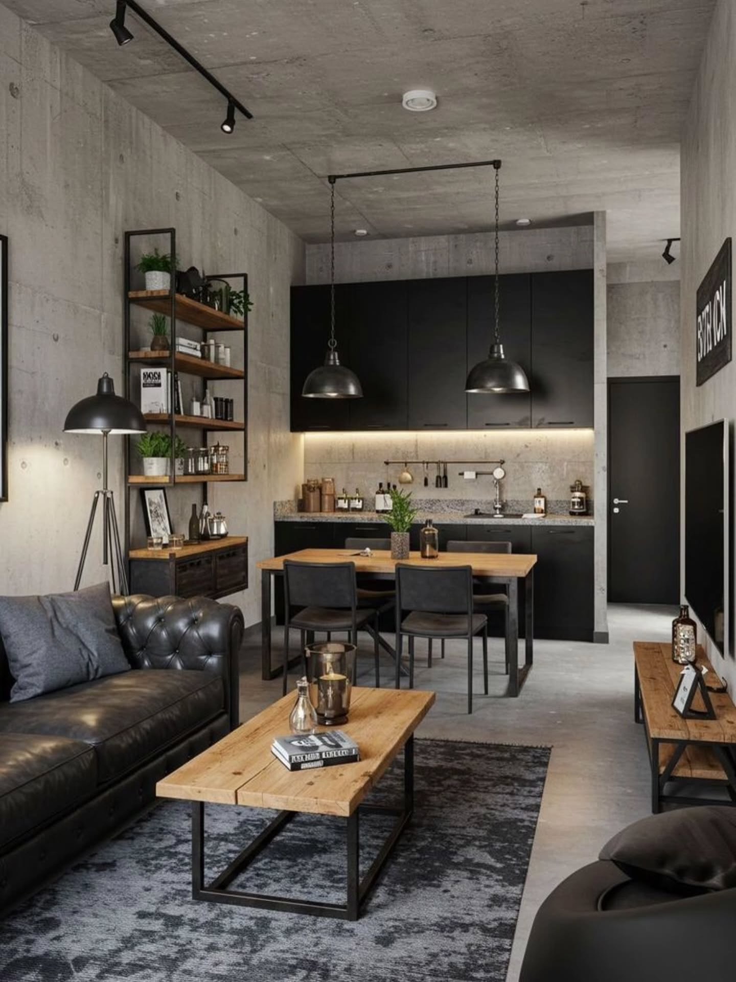 industrial bedroom decor