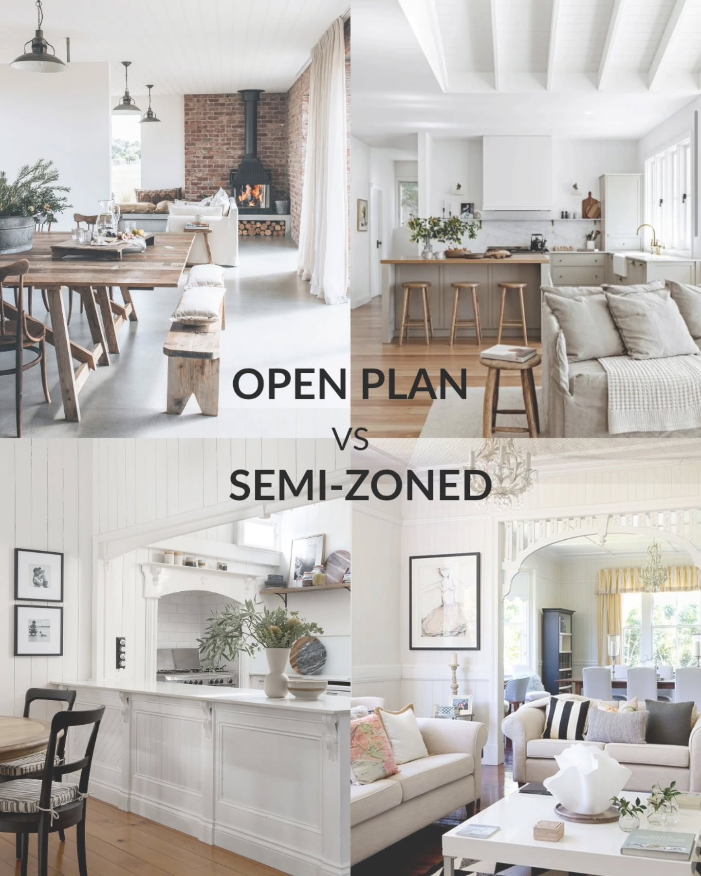 open plan apartment decor