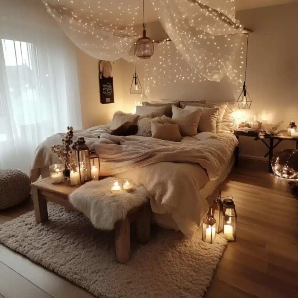 romantic bedroom decor