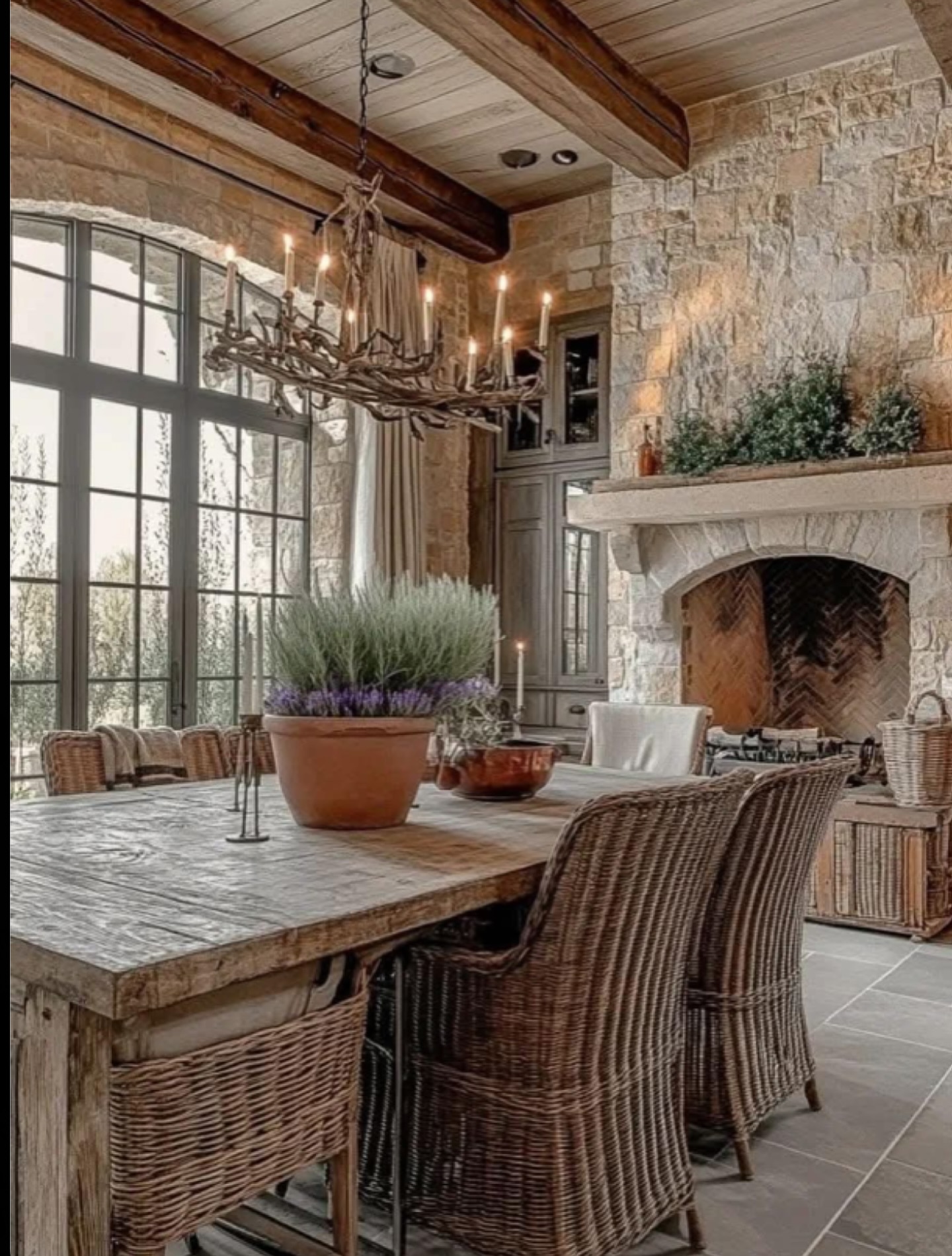 rustic farmhouse dining room