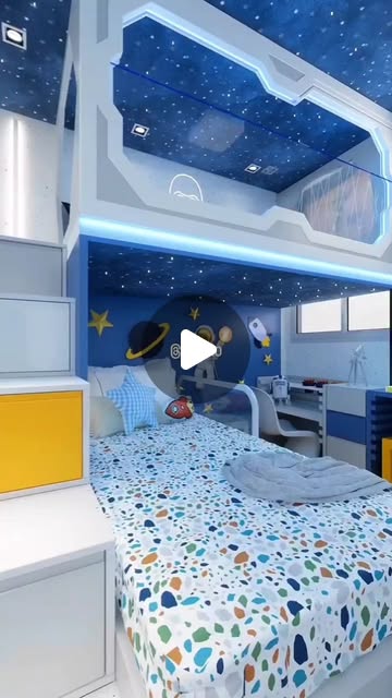 space themed kids room