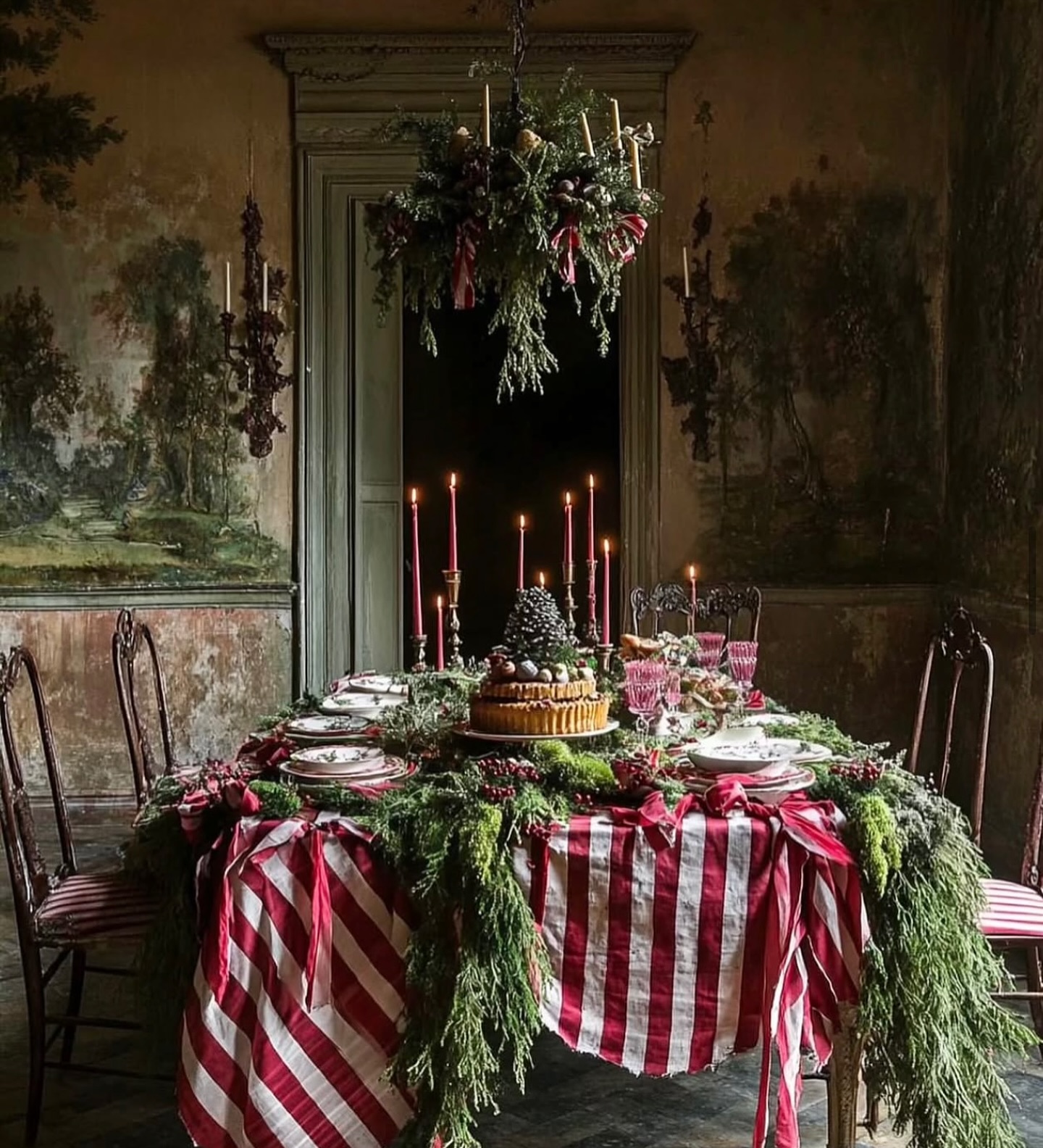 christmas dining room decor