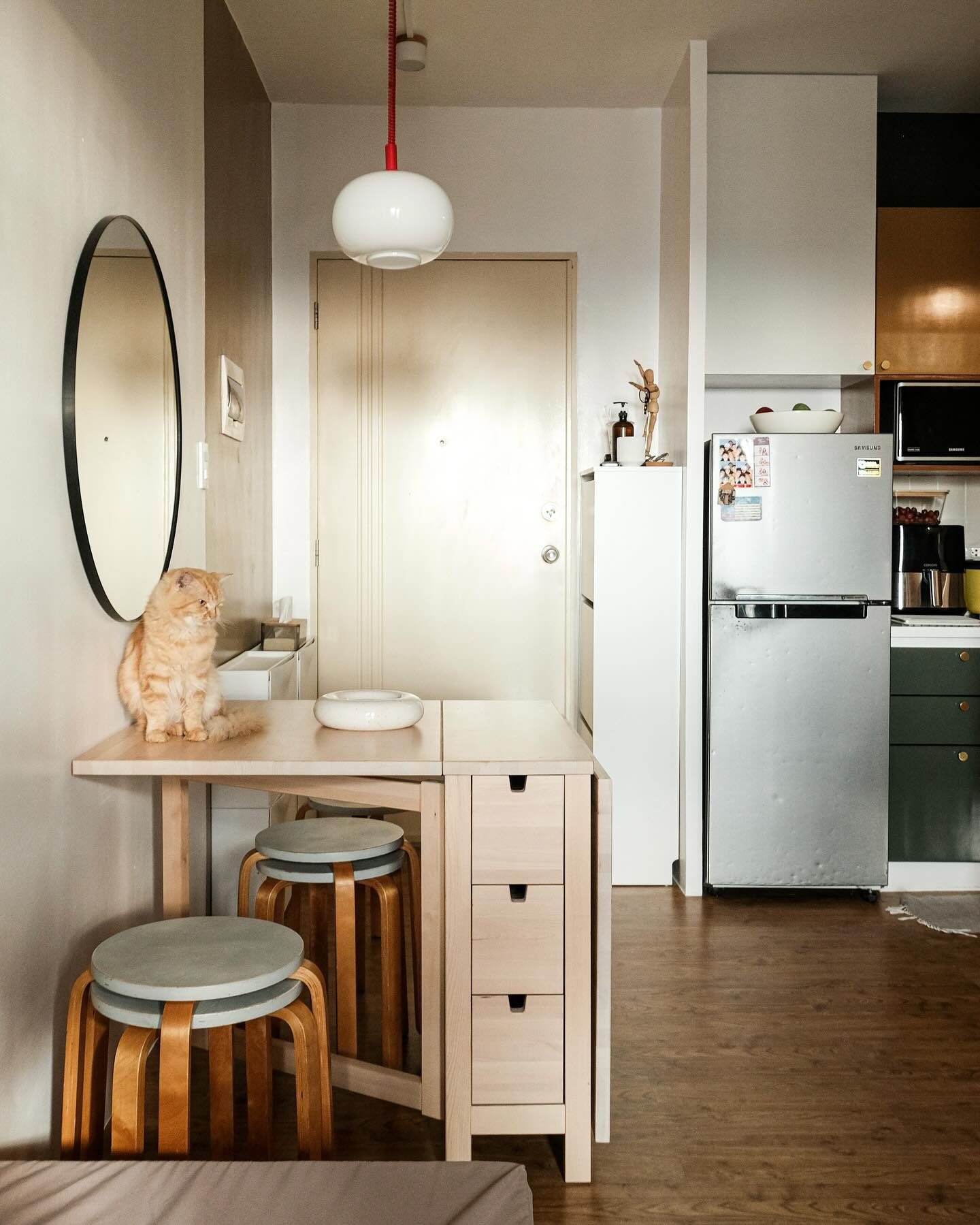 tiny studio apartment layout