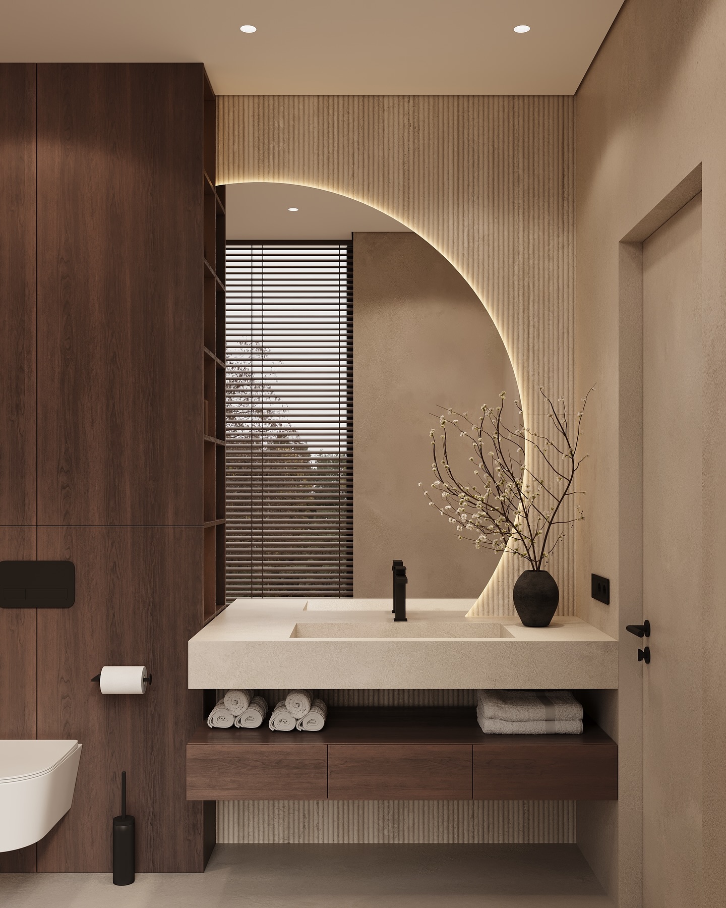 japandi bathroom decor