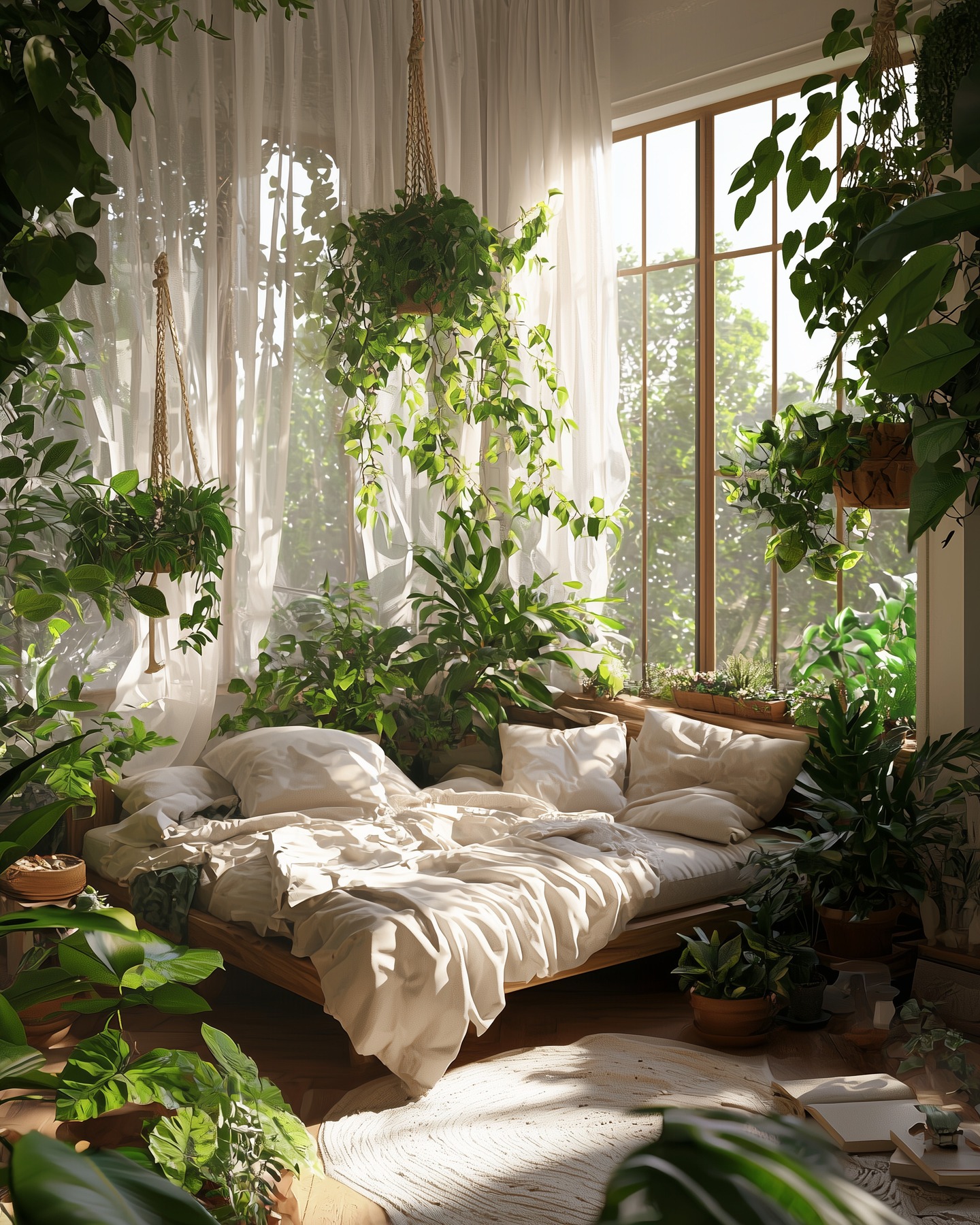 plant filled apartment
