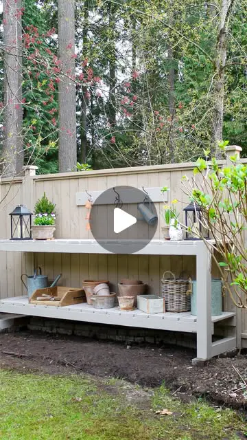 29 Garden Potting Bench Ideas To Upgrade Your Outdoor Space 1 garden potting bench ideas