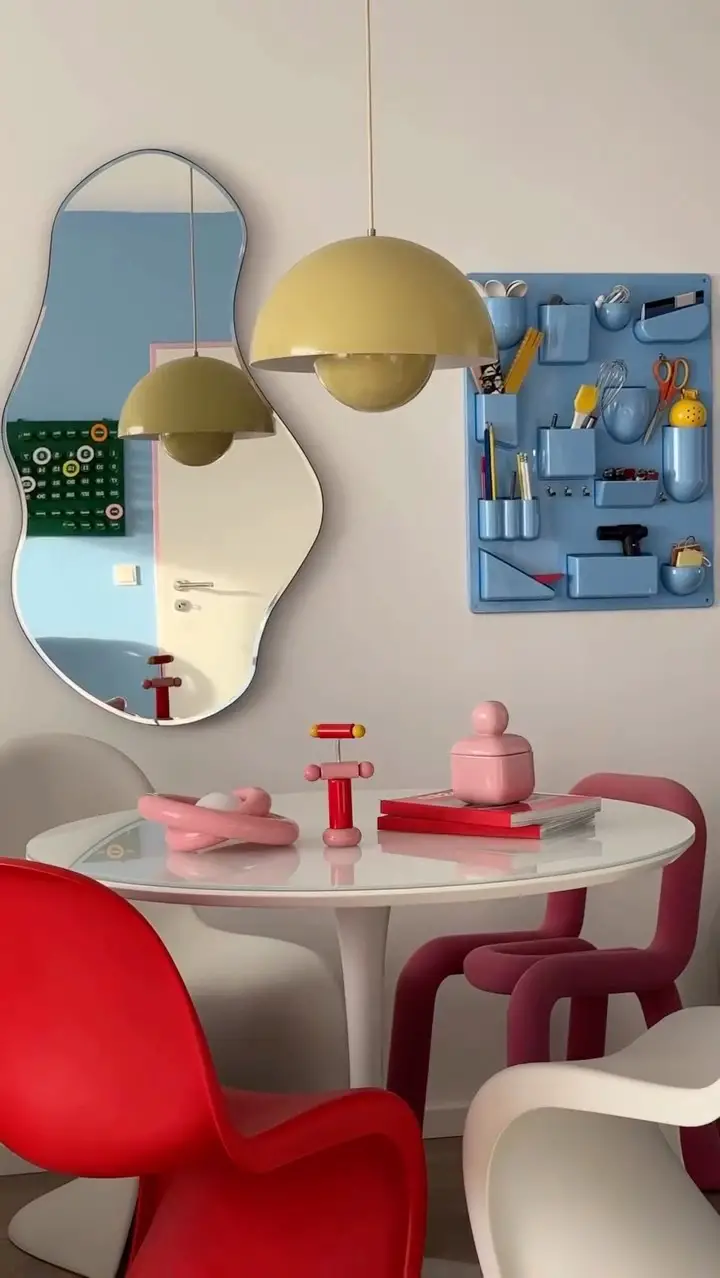 colorful dining room decor