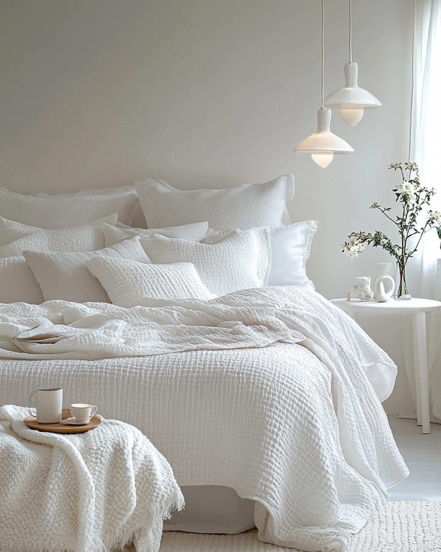 white bedroom decor