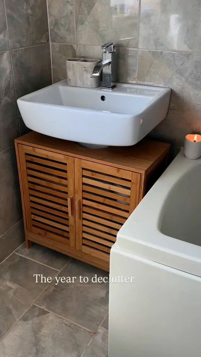 under sink bathroom storage