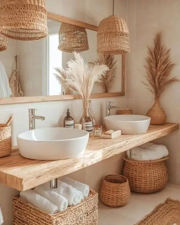 13 Dreamy Boho Bathroom Decor Ideas To Copy At Home (With 13 Inspiring Images) 1 boho bathroom decor