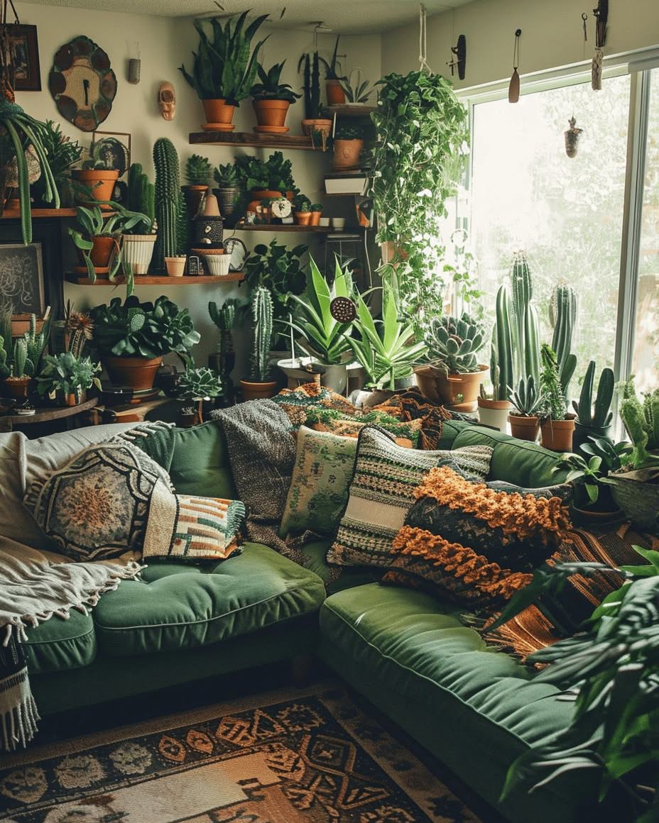 plant filled apartment
