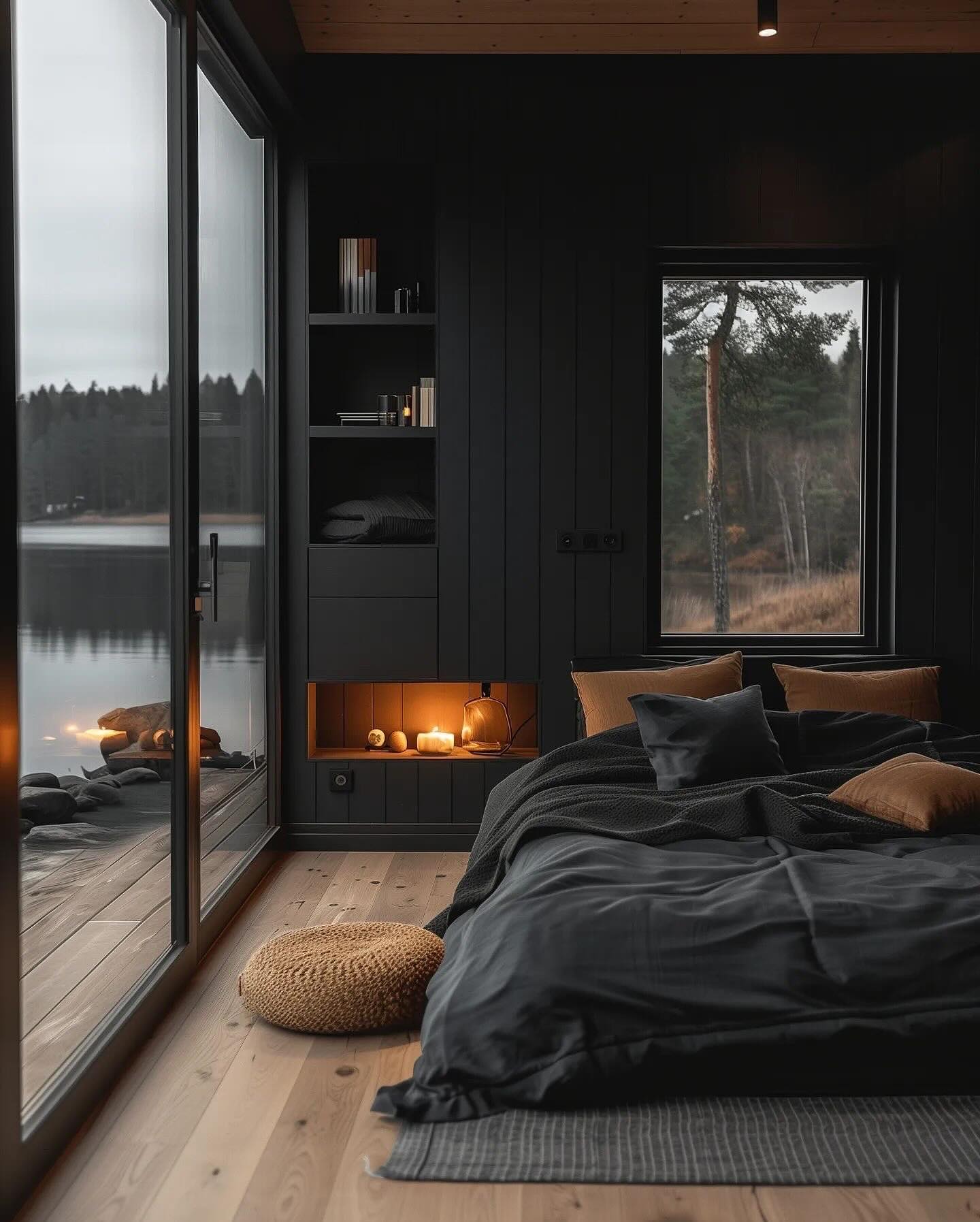 dark cozy bedroom