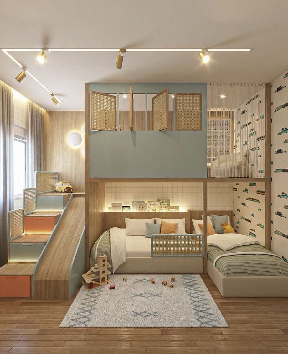 bunk bed kids room